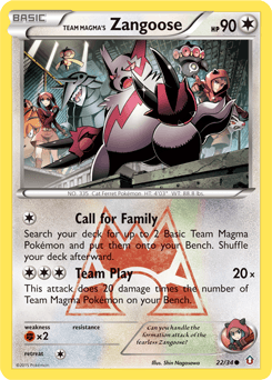 Team Magma's Zangoose